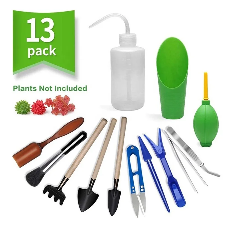 Gardening Tools Hoe - 13Pcs Garden Planter Kit DIY Sowing