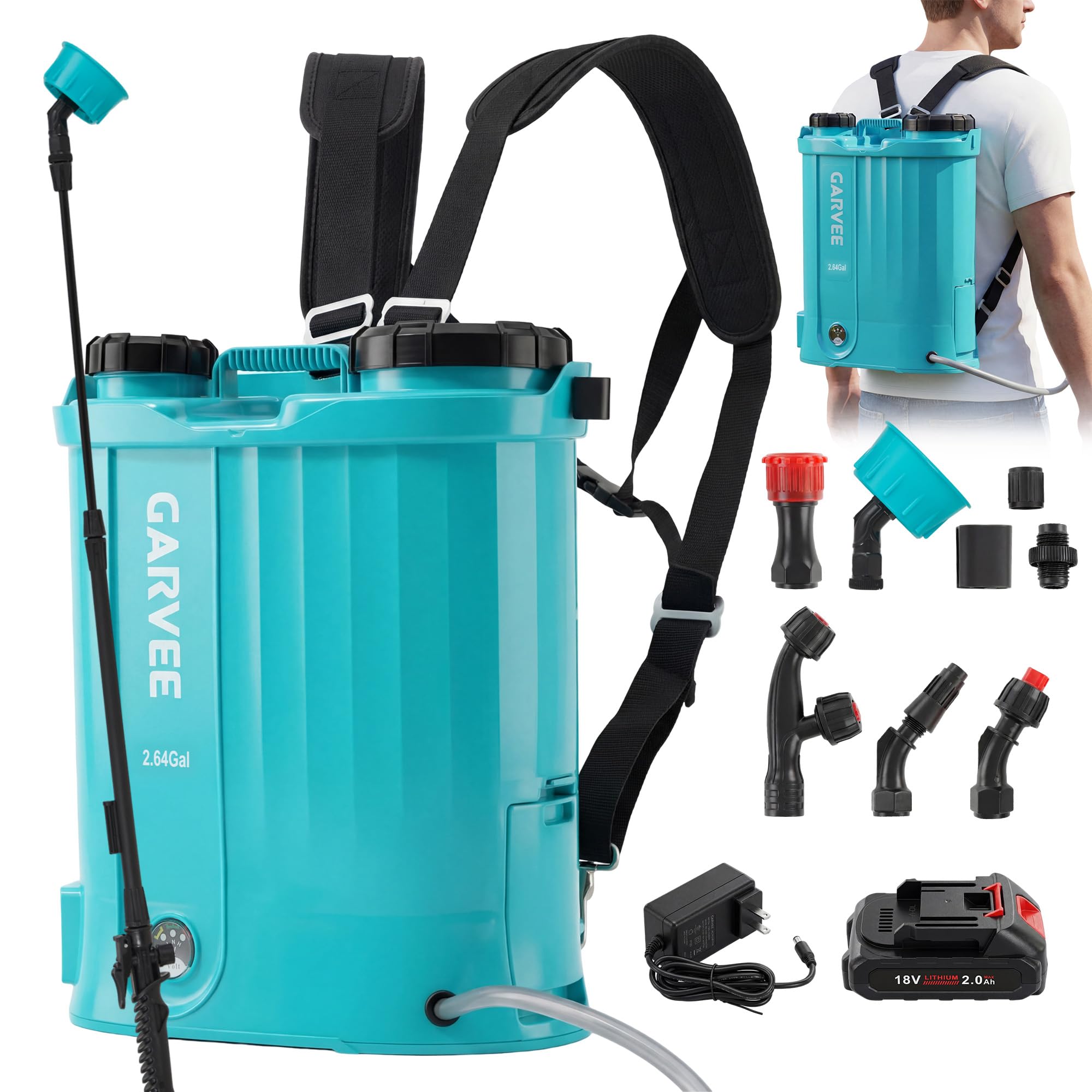 Gardening Tools Battery Powered - 2.64/3.17/4.23 Gallon Battery Powered Backpack Sprayer