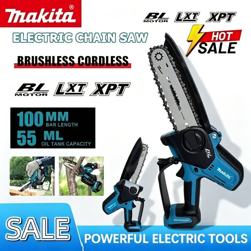 Gardening Tools Battery Powered - Makita 6INCH Electric Saw Chain Saw