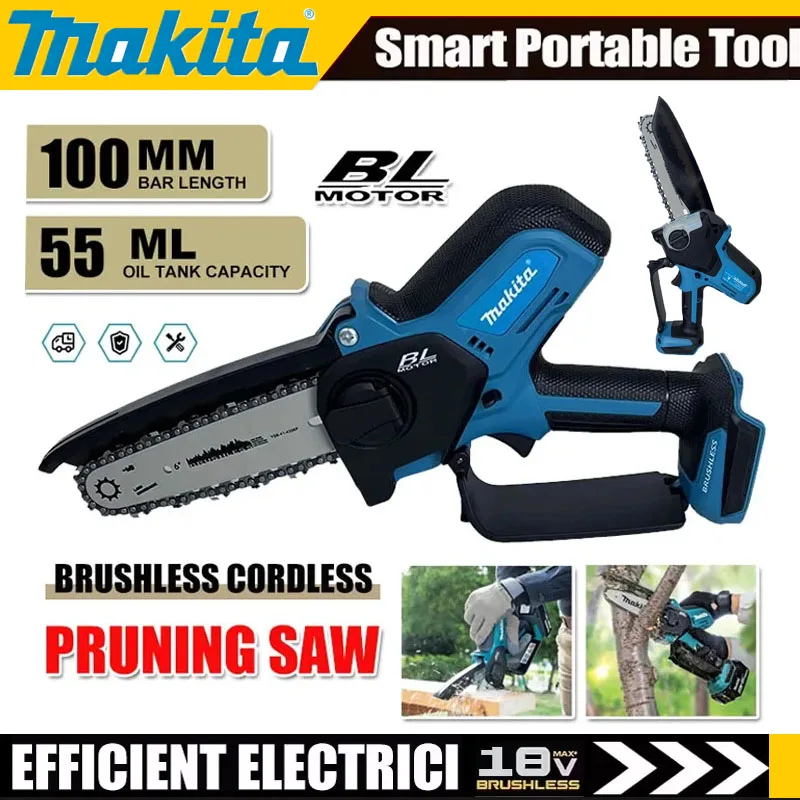 Gardening Tools Battery Powered - Makita Electric Chain Saw Pruning Saw