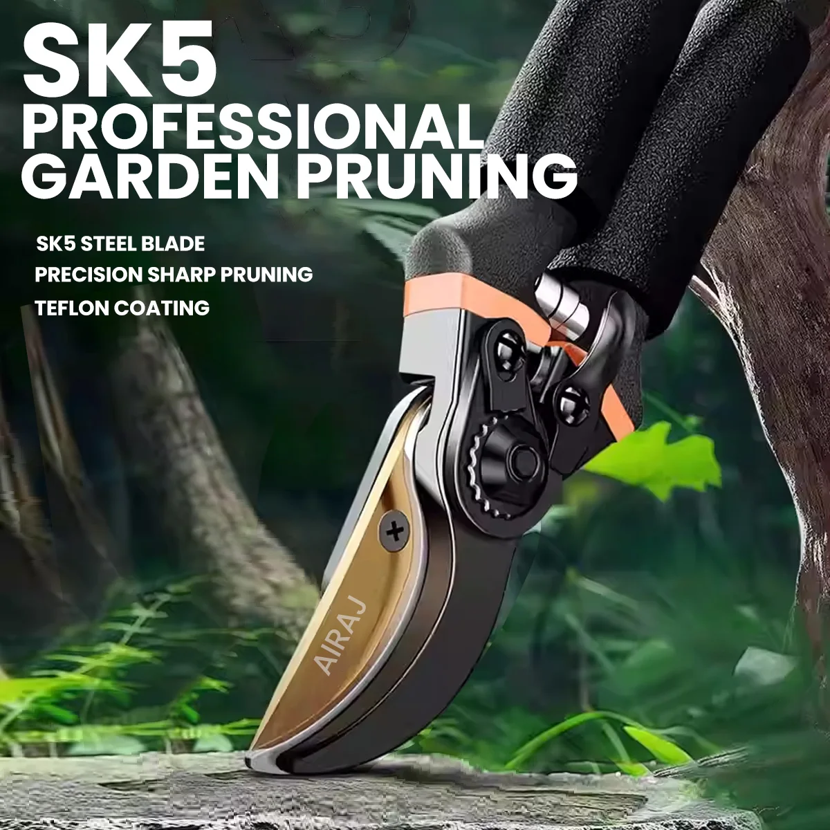 Gardening Tools On Sale - AIRAJ 8.5 Inch Pruner Shears SK5