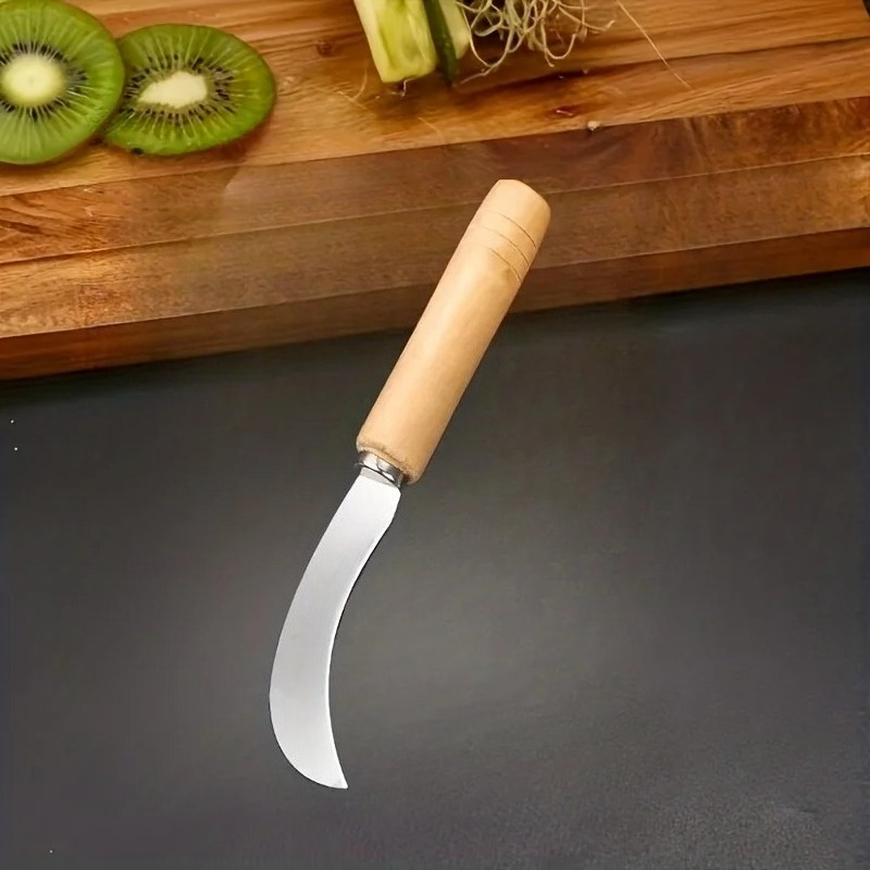 Gardening Tools On Sale - Curved Stainless Steel tool with Wooden