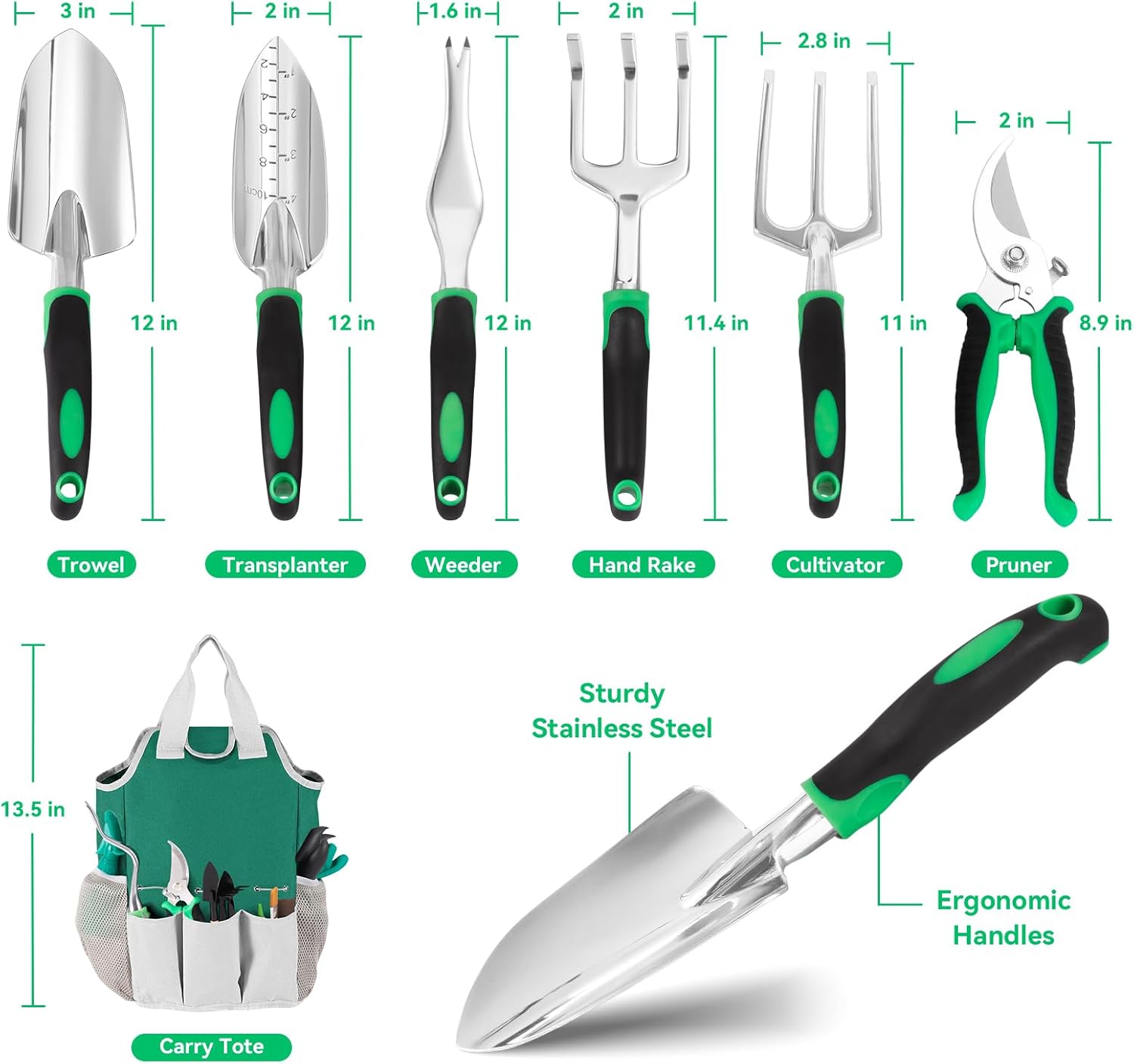 Garden Tool Set, Including 9 S - Gardening Tools Gloves review and price