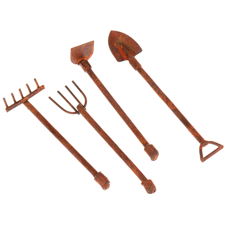 1:12 Scale Dollhouse Miniature - Gardening Tools Hoe review and price