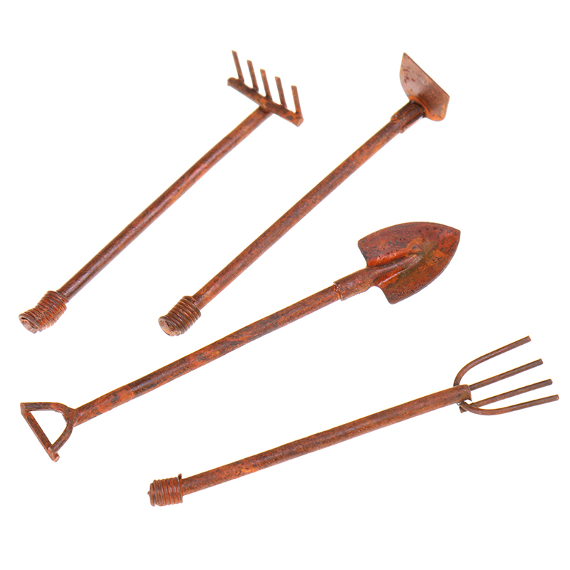 1:12 Scale Dollhouse Miniature - Gardening Tools Hoe review and price
