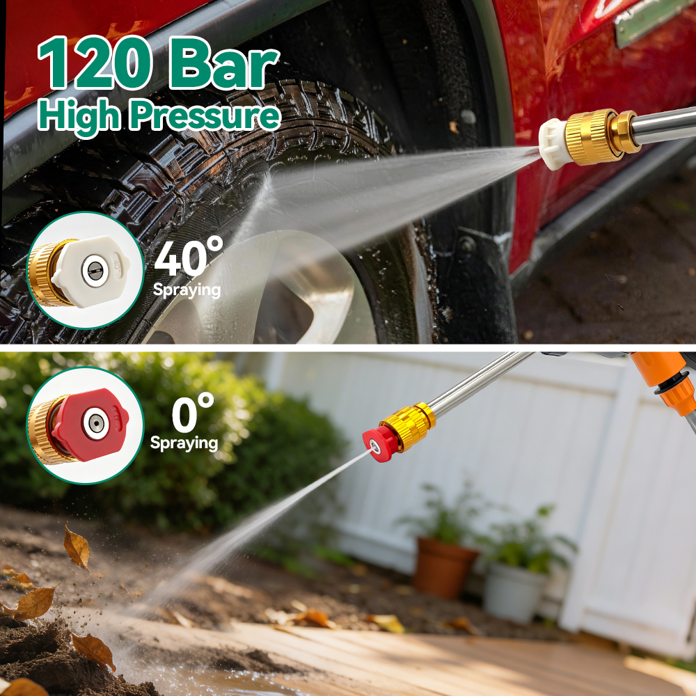 300W Car Washer Gun 120 Bar El - Gardening Tools Battery Powered review and price