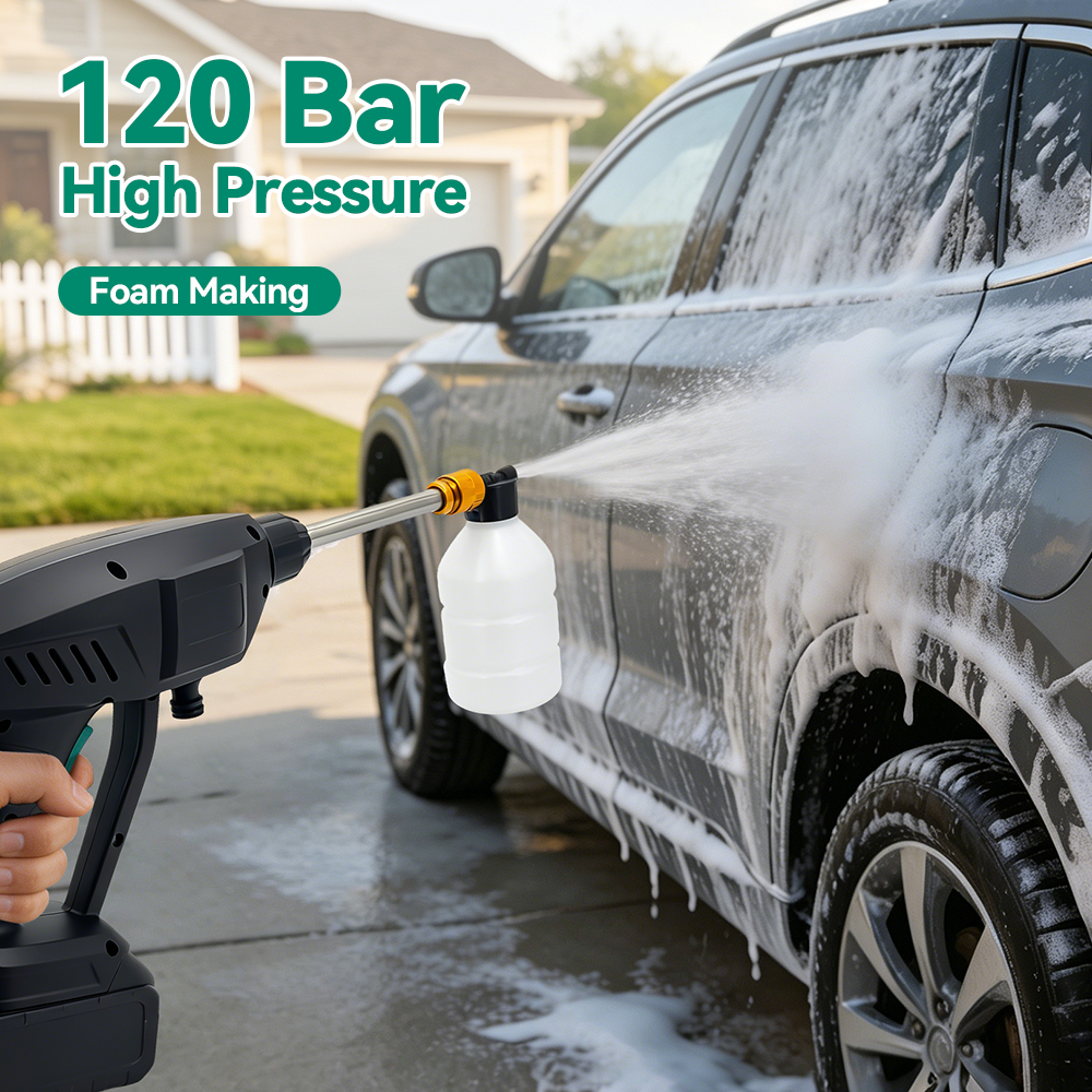 300W Car Washer Gun 120 Bar El - Gardening Tools Battery Powered review and price
