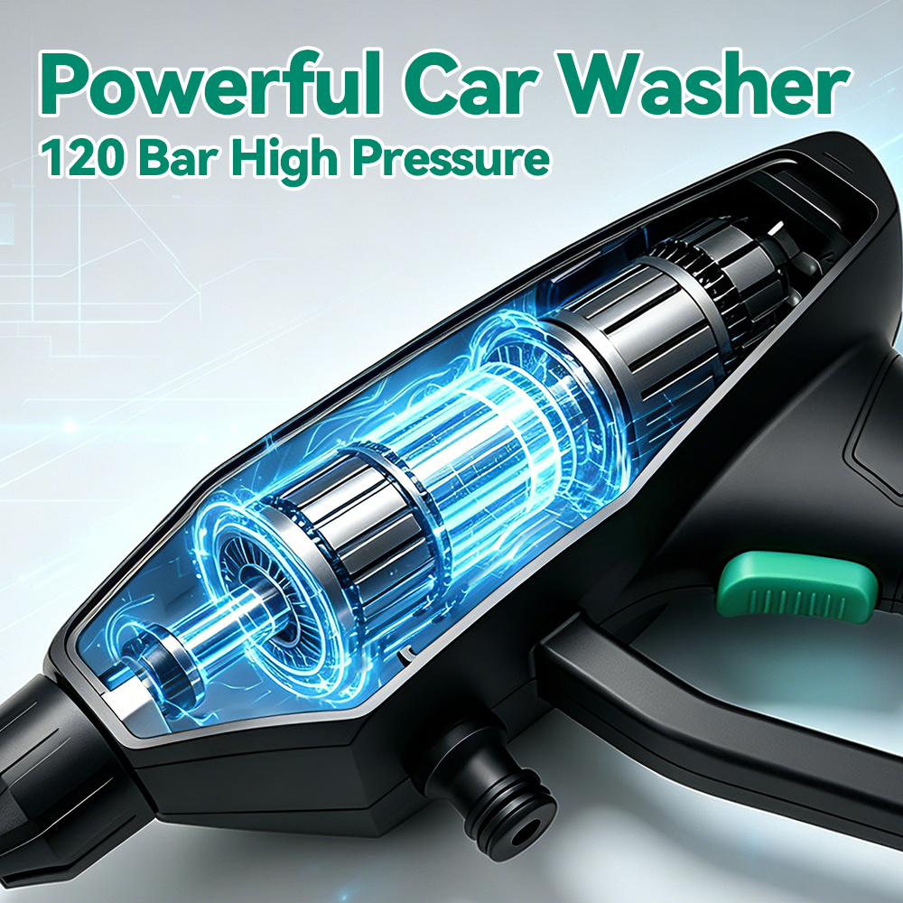 300W Car Washer Gun 120 Bar El - Gardening Tools Battery Powered review and price