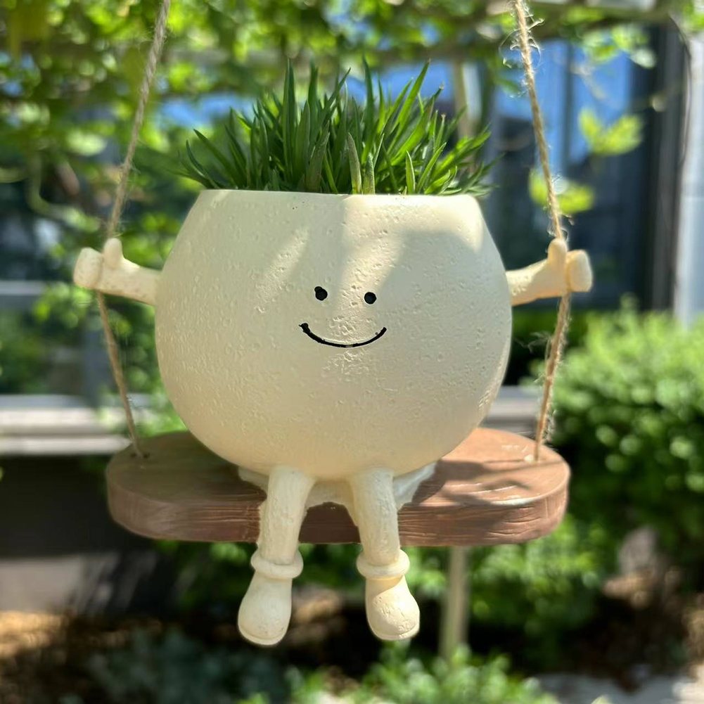 Chair/Swing Smile Face Planter - Orchid Potting Mix review and price