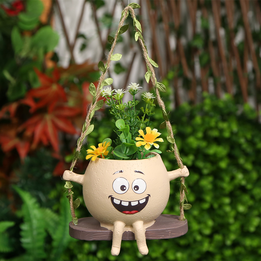 Chair/Swing Smile Face Planter - Orchid Potting Mix review and price