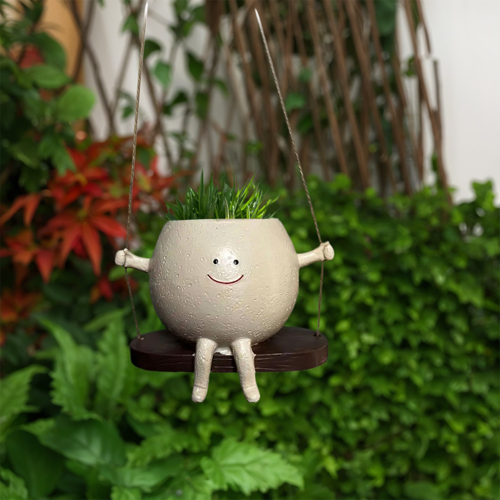 Chair/Swing Smile Face Planter - Orchid Potting Mix review and price