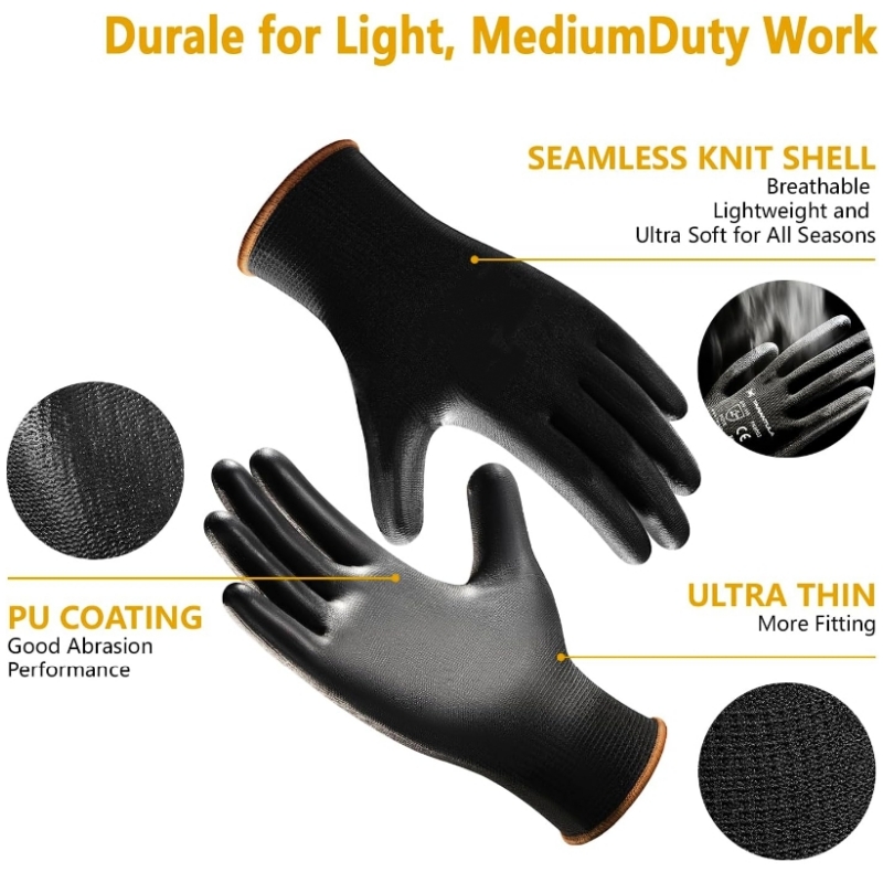 PU Coated Safety Work Gloves N - Gardening Tools Gloves review and price