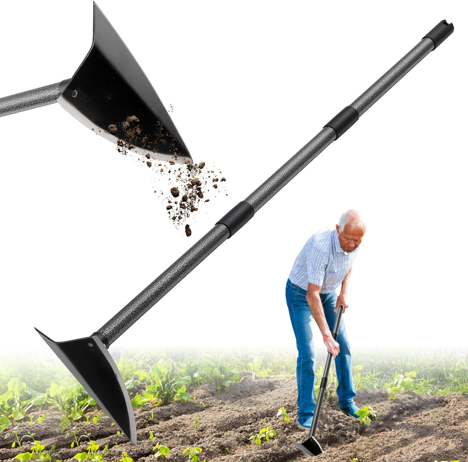 Garden Hoe, Heavy Duty Trenchi - Gardening Tools Sharp review and price