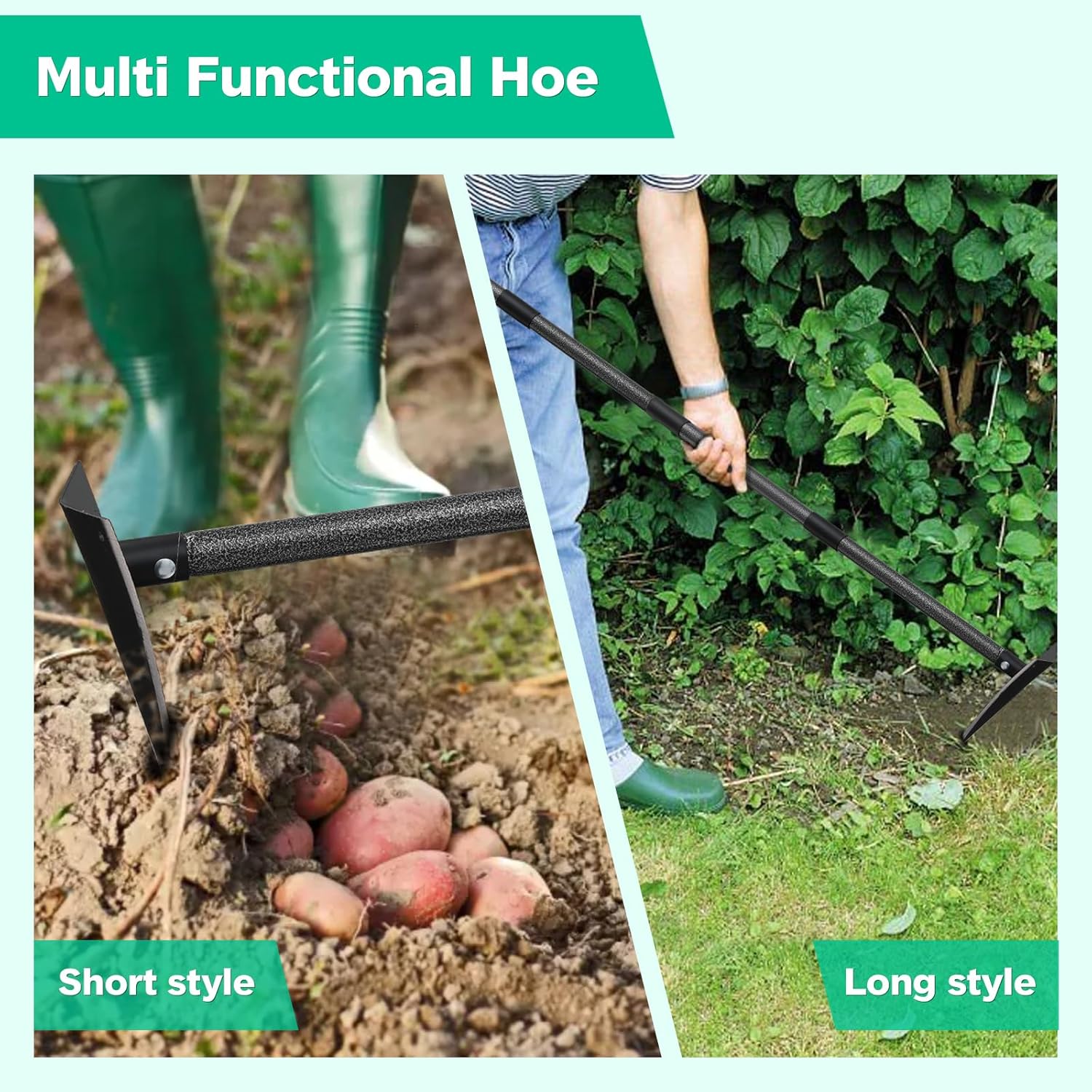 Garden Hoe, Heavy Duty Trenchi - Gardening Tools Sharp review and price