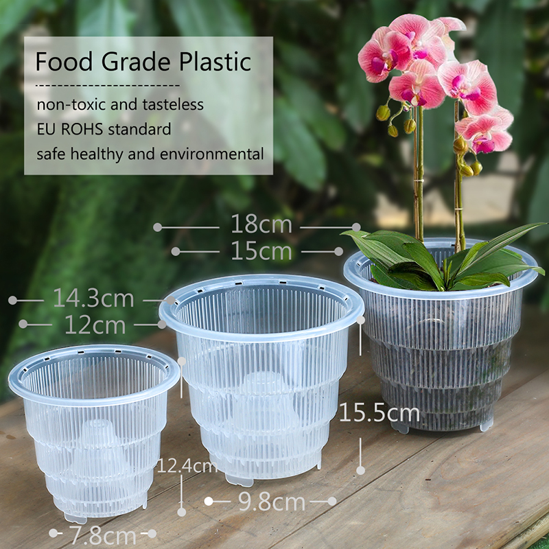 Meshpot Clear Plastic Orchid P - Orchid Potting Mix review and price