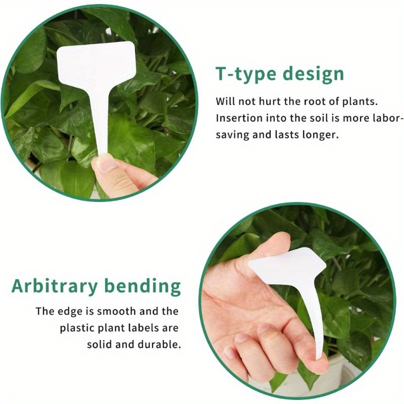 20/120pcs Durable T-Shaped Pla - Plant Label Tags review and price