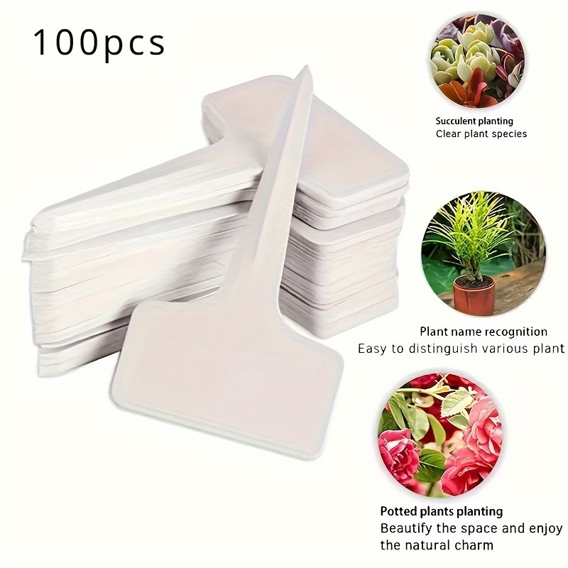 20/120pcs Durable T-Shaped Pla - Plant Label Tags review and price