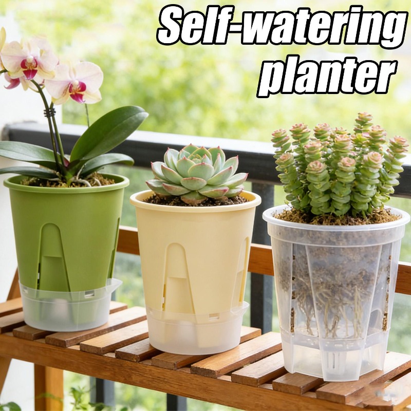 Self Watering Planter Pot Tray - Orchid Potting Mix review and price