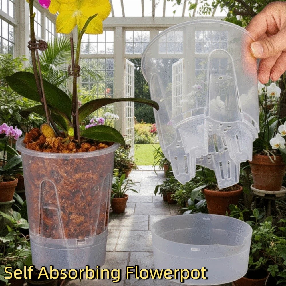 Plastic Self Absorbing Flowerp - Orchid Potting Mix review and price