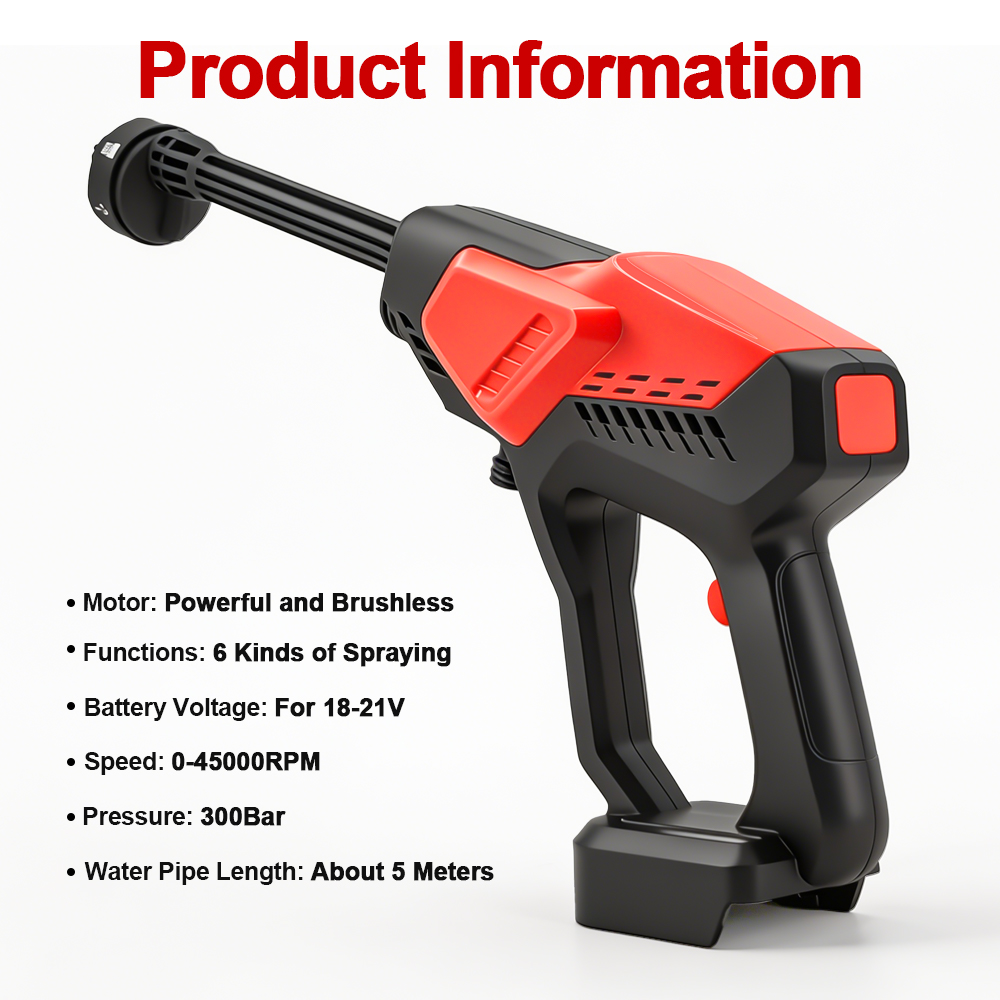 300Bar Car Washer High Pressur - Gardening Tools Battery Powered review and price