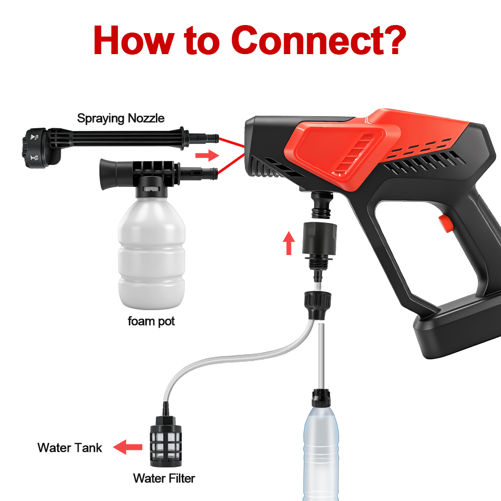 300Bar Car Washer High Pressur - Gardening Tools Battery Powered review and price
