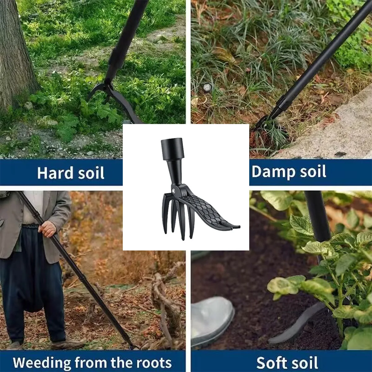 Stand Up Weed Puller Claw Tool - Gardening Tools Hoe review and price