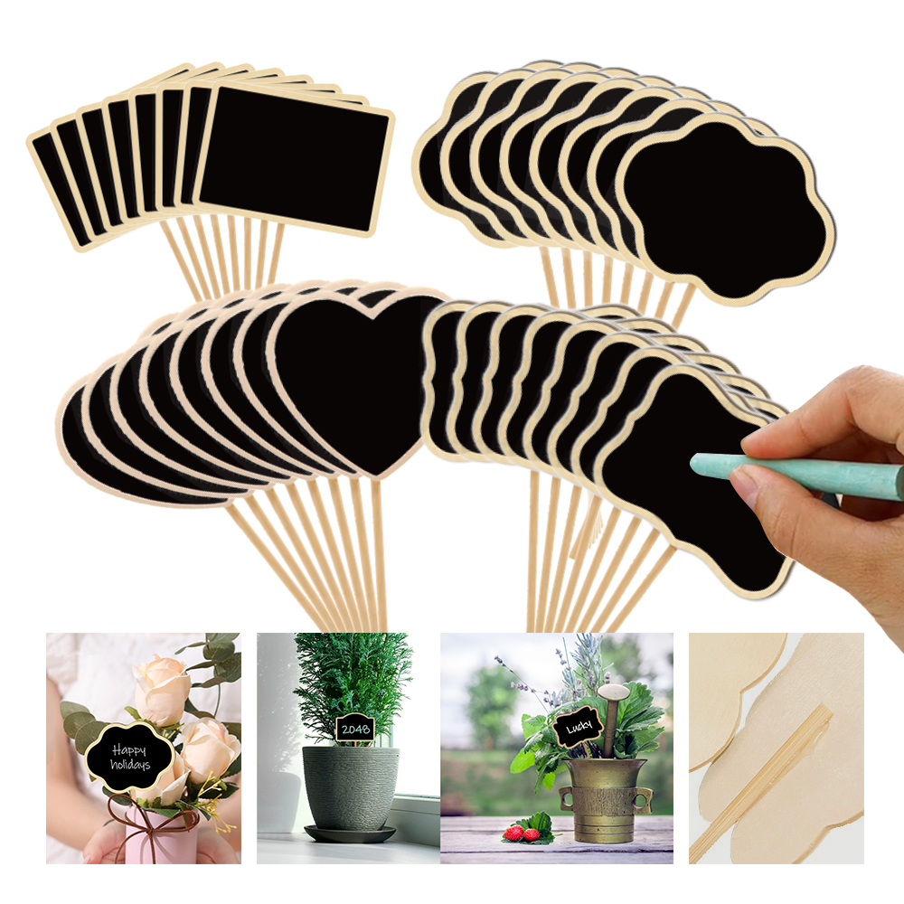 10PCS Wood Mini Chalkboard Sig - Plant Label Tags review and price