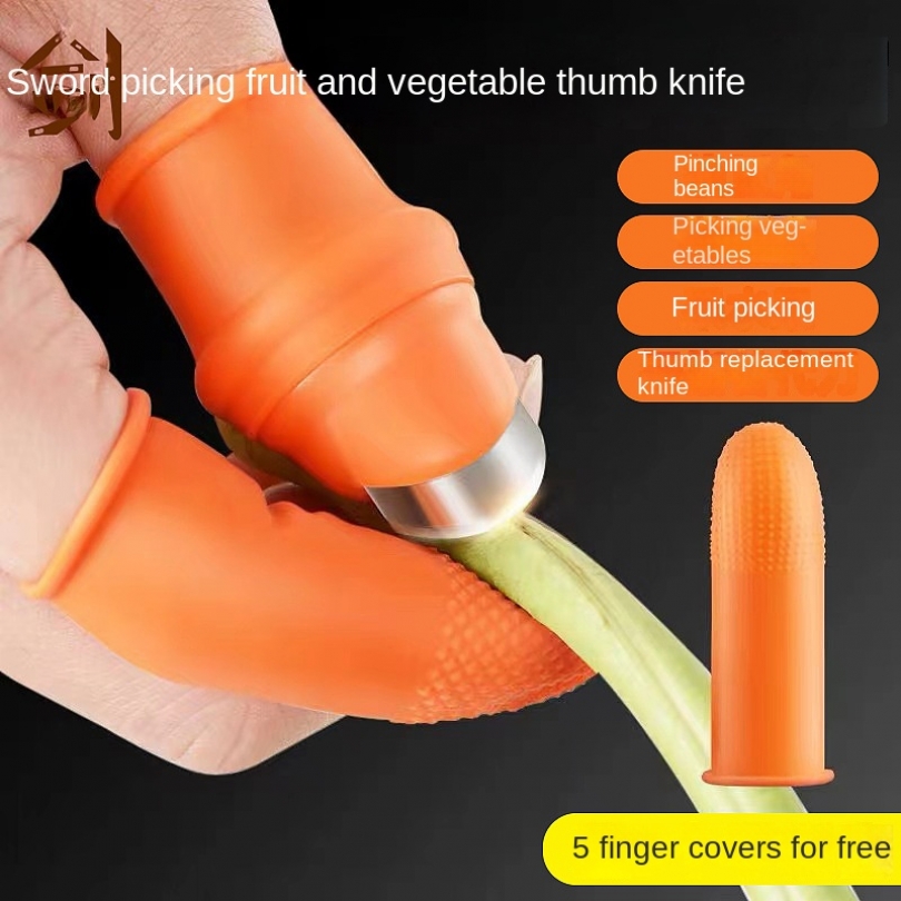 6pcs Steel Thumb Cutter Knife  - Gardening Tools Gloves review and price