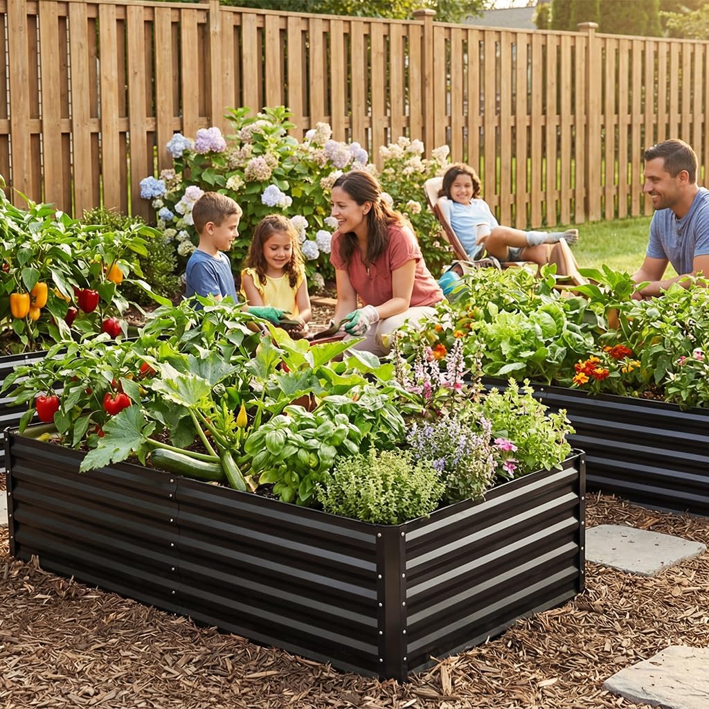 Raised Garden Bed 6x3x2ft, Gal - Gardening Tools Gloves review and price