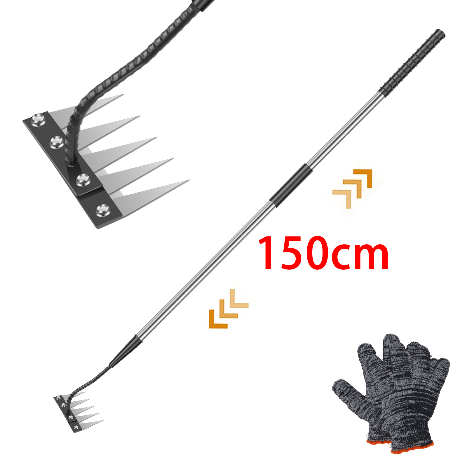 5 Teeth Stainless Steel Weedin - Gardening Tools Gloves review and price