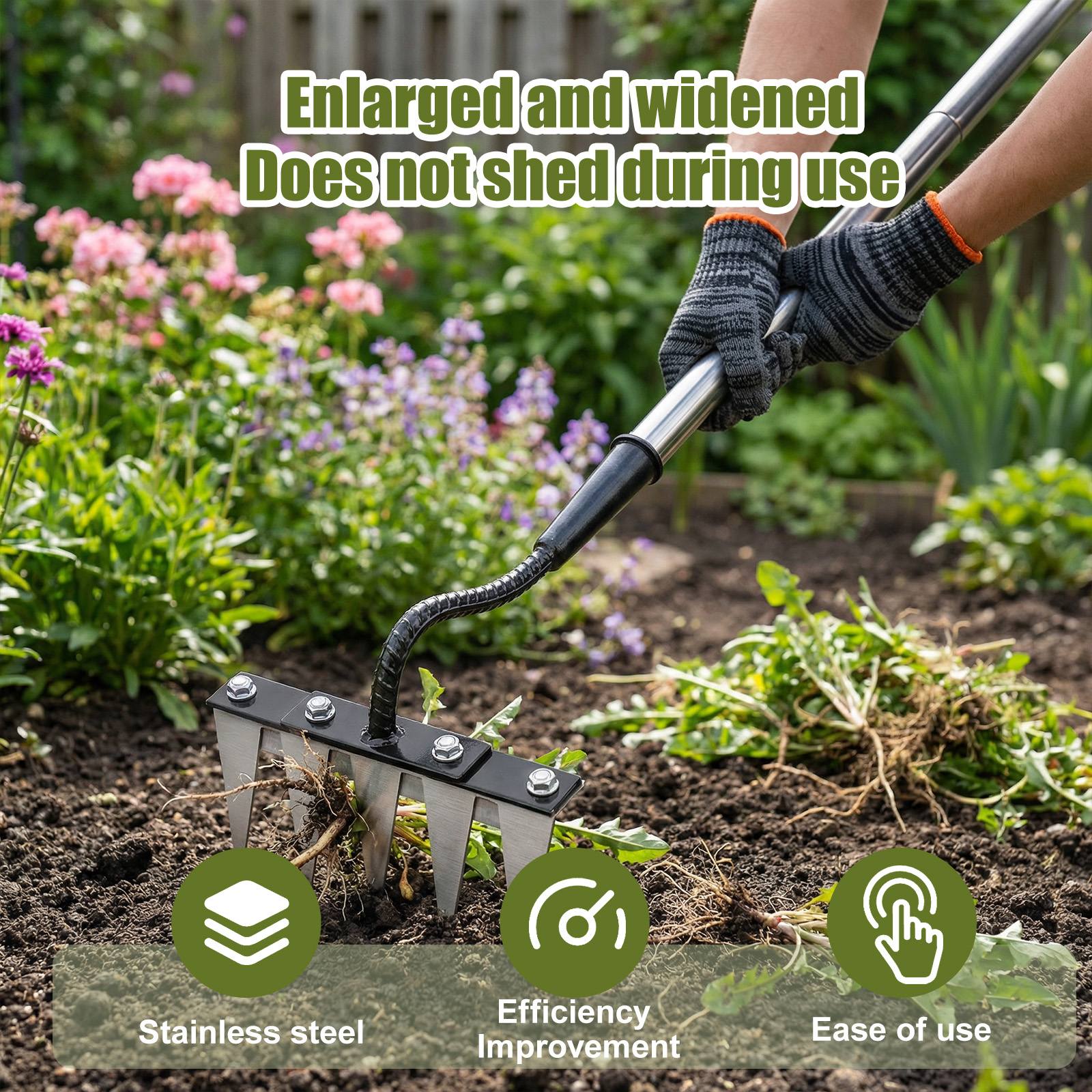 5 Teeth Stainless Steel Weedin - Gardening Tools Gloves review and price