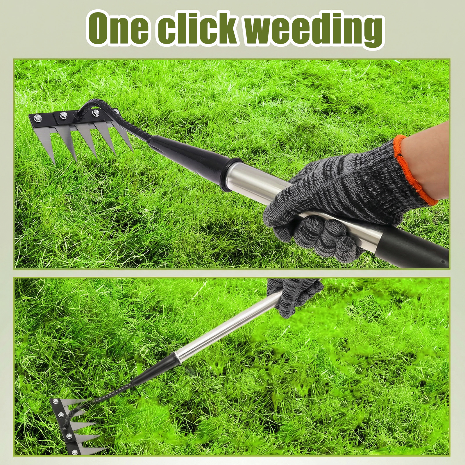 5 Teeth Stainless Steel Weedin - Gardening Tools Gloves review and price