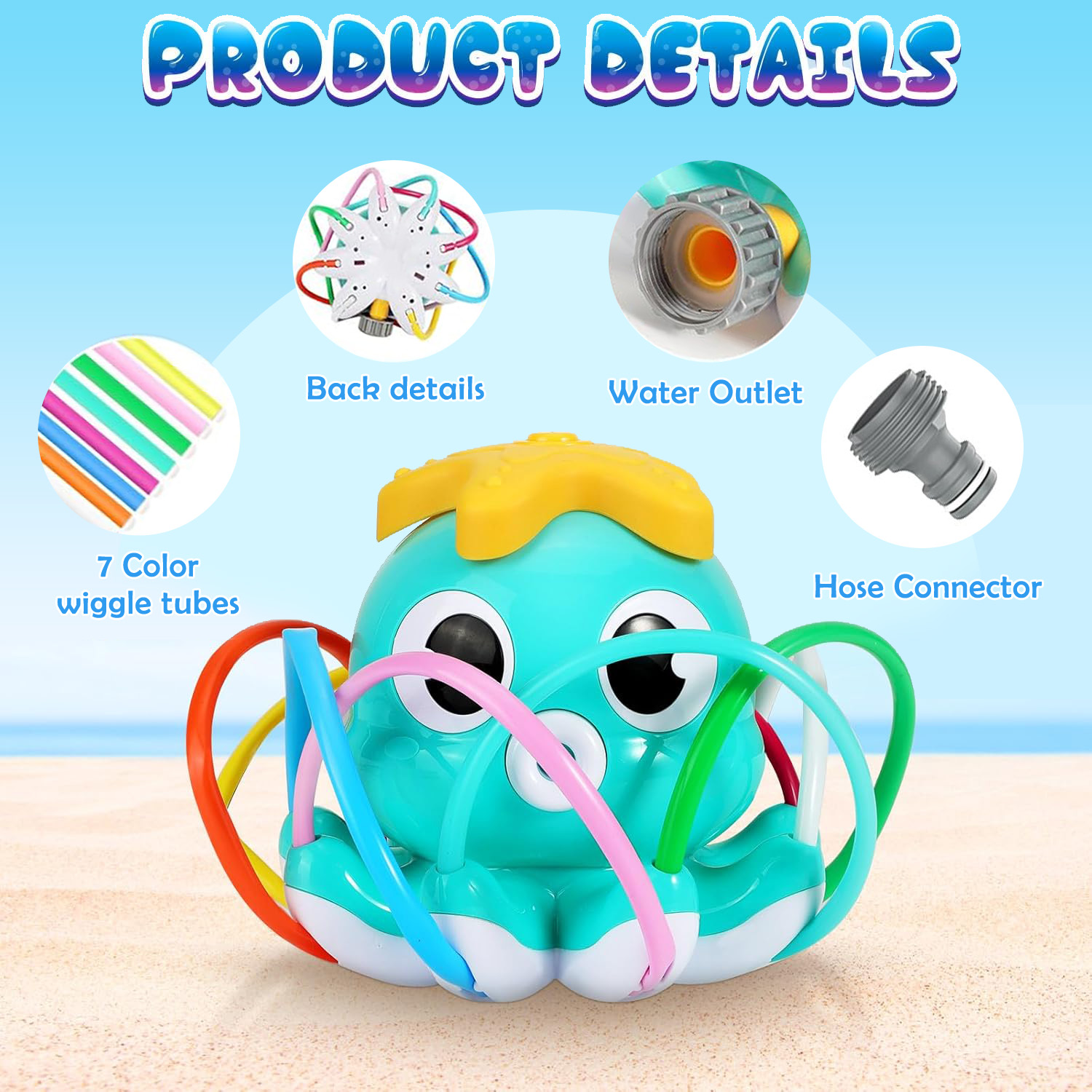 Octopus Sprinkler Water Spray  - Gardening Tools 2 Year Old review and price