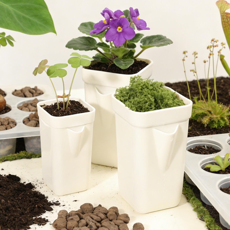 Self Watering Flower Pots Doub - Orchid Potting Mix review and price