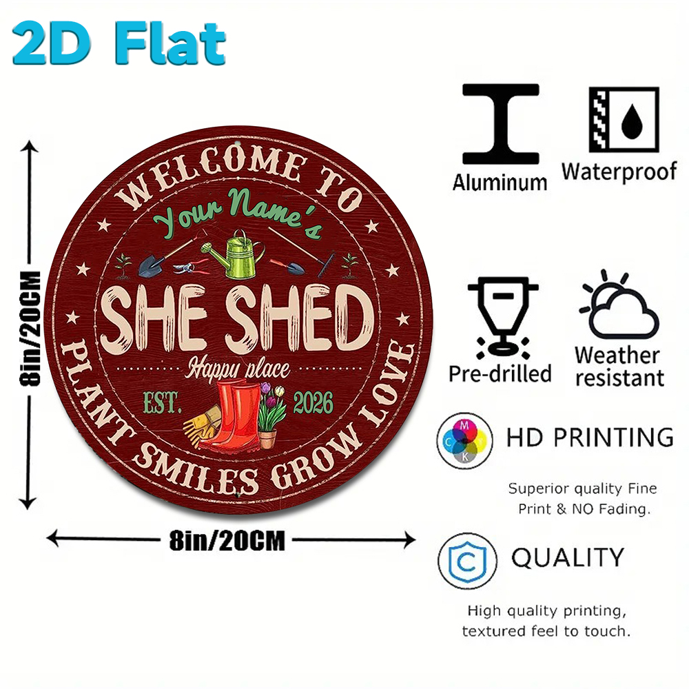 Custom Name & Year She Shed Ro - Gardening Tools Names review and price