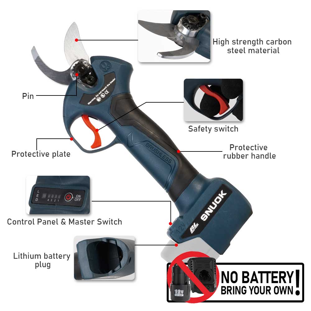 SNUOK 12V brushless electric p - Gardening Tools Battery Powered review and price
