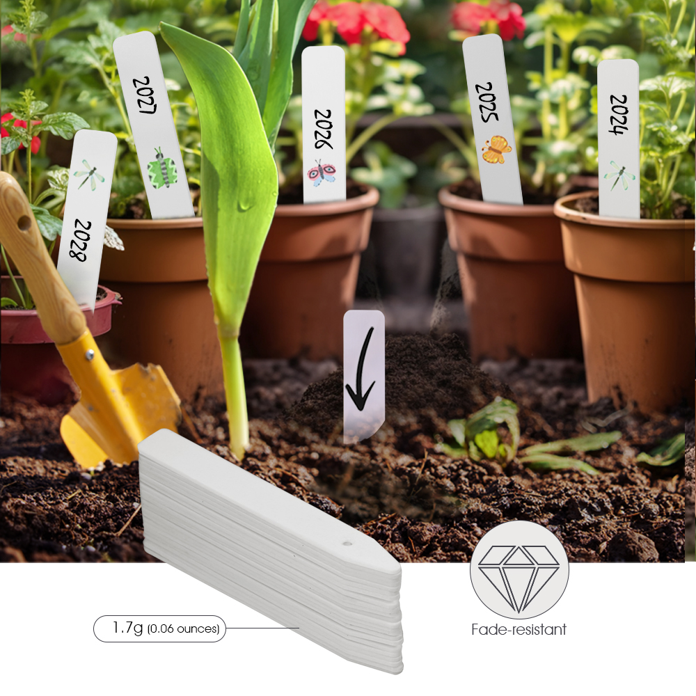 N314 PP Plant Label 10.3cm wit - Plant Label Tags review and price