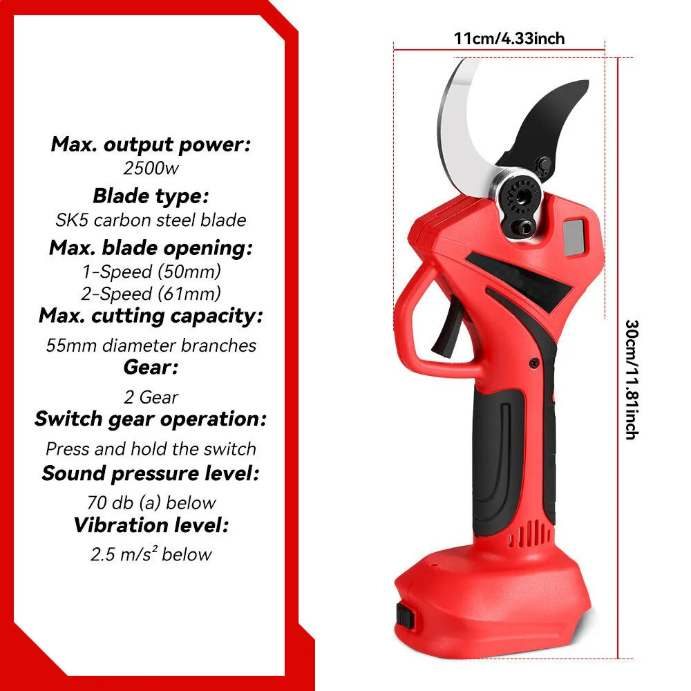 55mm Brushless Electric Scisso - Gardening Tools Battery Powered review and price
