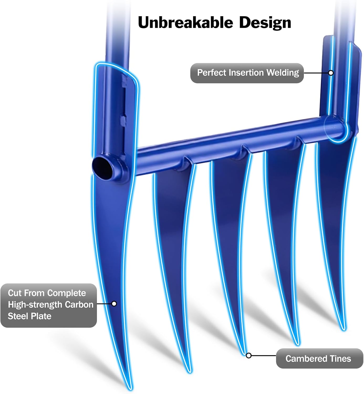 56'' Heavy Duty Broadfork for  - Gardening Tools Sharp review and price